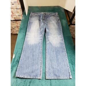 Guess Jeans Size 30 Mens Blue Denim Cotton Pants Mid Rise Straight
